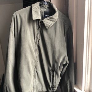 A green military Air Force jacket